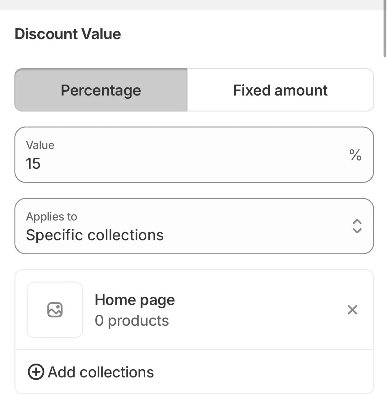 Step 6: Set the Discount Value